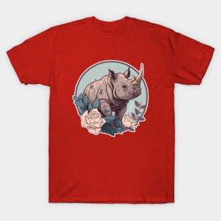Watercolour Rhino T-Shirt